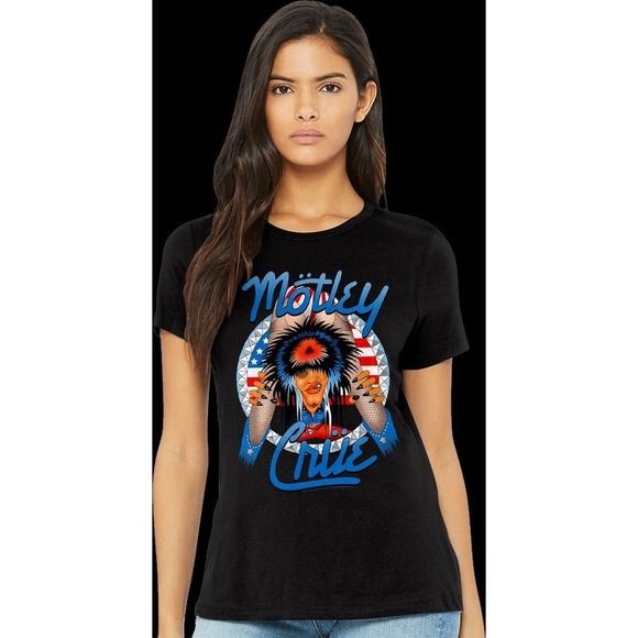 Red White And Crue Allister Fiend Motley Crue Classic Retro Unisex T-shirt - Picture 1 of 4
